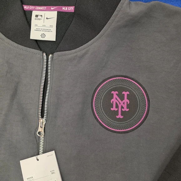 Mets MLB City Connect NIKE Zip-Up Bomber Jacket. NWT - Picture 3 of 16